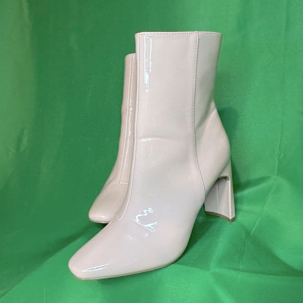 Qupid - AND YOUR POINT IS Ankle Bootie - Bone Patent